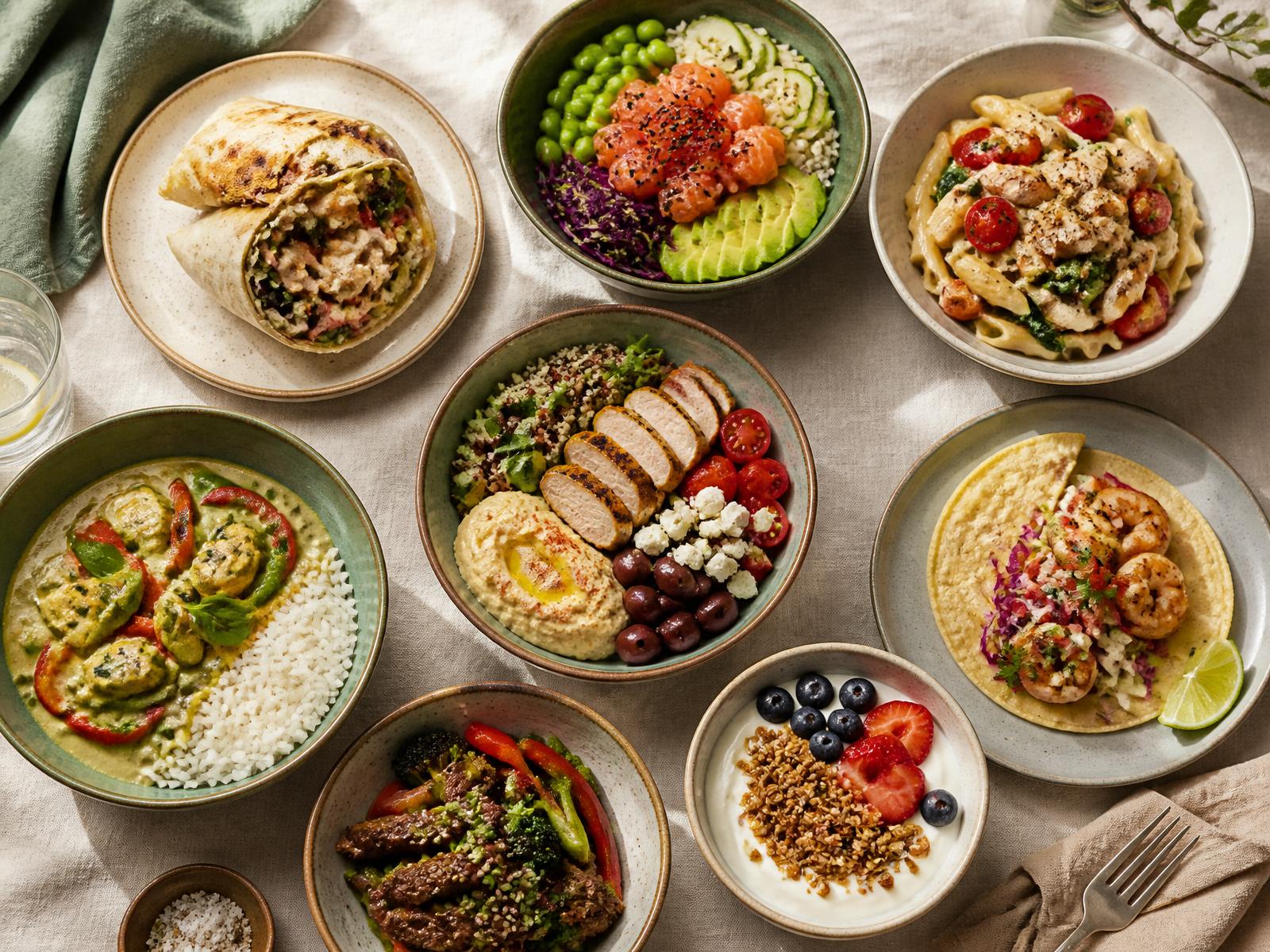 Voorbeeld maaltijden uit Mini Meals